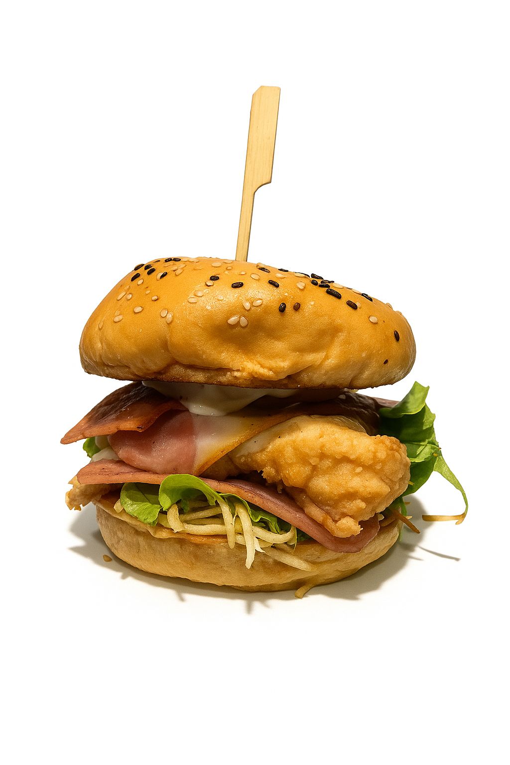 Hamburguesa Pollo Apanado